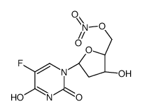 5-fluoro-5'-O-nitro-2'-deoxyuridine结构式