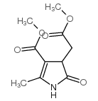 4-(2-甲氧基-2-氧代乙基)-2-甲基-5-氧代-4,5-二氢-1H-吡咯-3-羧酸甲酯结构式
