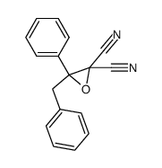 3-benzyl-3-phenyloxirane-2,2-dicarbonitrile Structure