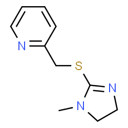 Pyridine,2-[[(4,5-dihydro-1-methyl-1H-imidazol-2-yl)thio]methyl]-(9CI) Structure