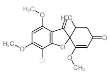 Spiro[benzofuran-2(3H),1'-[2]cyclohexene]-3,4'-dione,7-chloro-2',4,6-trimethoxy-6'-methyl-, (1'R-trans)- (9CI) picture