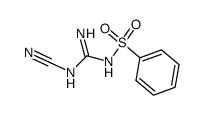 N-benzenesulfonyl-N'-cyano-guanidine Structure