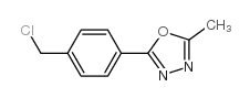 2-(4-氯甲基苯基)-5-甲基-1,3,4-恶二唑结构式