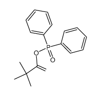 3,3-dimethylbut-1-en-2-yl diphenylphosphinate结构式