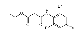 N-(2,4,6-tribromo-phenyl)-malonamic acid ethyl ester Structure