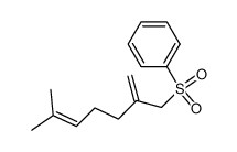 6-methyl-2-phenylsulfonylmethyl-1,5-heptadiene结构式