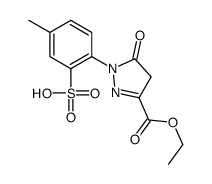 3-ethyl 4,5-dihydro-1-(4-methyl-2-sulphophenyl)-5-oxo-1H-pyrazole-3-carboxylate Structure