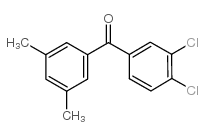 (3,4-dichlorophenyl)-(3,5-dimethylphenyl)methanone结构式