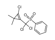 ((dichloro(2-chloro-3,3-dimethylcycloprop-1-en-1-yl)methyl)sulfonyl)benzene结构式