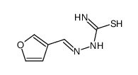 (furan-3-ylmethylideneamino)thiourea结构式