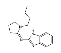 (Z)-N-(1H-benzimidazol-2-yl)-1-butylpyrrolidin-2-imine结构式
