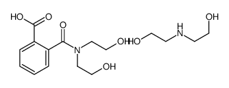 2-[[bis(2-hydroxyethyl)amino]carbonyl]benzoic acid, compound with 2,2'-iminobis(ethanol) (1:1) Structure