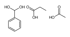 acetic acid,phenylmethanediol,propanoic acid结构式