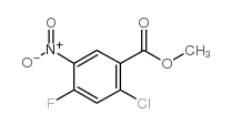 2-氯-4-氟-5-硝基苯甲酸甲酯结构式