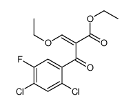 2-(2,4-二氯-5-氟苯甲酰基)-3-乙氧基丙烯酸乙酯结构式