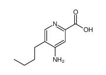 2-Pyridinecarboxylicacid,4-amino-5-butyl-(9CI) Structure