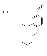 4-[2-(dimethylamino)ethoxy]-3-methoxybenzaldehyde,hydrochloride Structure