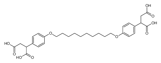 2,2'-((decane-1,10-diylbis(oxy))bis(4,1-phenylene))disuccinic acid结构式
