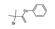 (3-bromo-3-methylbut-1-en-2-yl)(phenyl)selane结构式