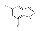 7-溴-5-氯-1H-吲唑结构式