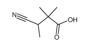 3-cyano-2,2-dimethyl-butyric acid Structure