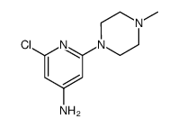 2-chloro-6-(4-methylpiperazin-1-yl)pyridin-4-amine结构式