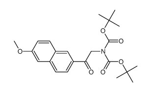 di(tert-butyl) 2-(6-methoxy-2-naphthyl)-2-oxoethylimidodicarbonate结构式
