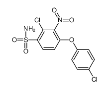 2-chloro-4-(4-chlorophenoxy)-3-nitrobenzenesulfonamide Structure
