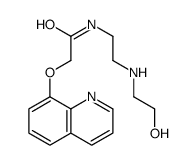 N-[2-(2-hydroxyethylamino)ethyl]-2-quinolin-8-yloxyacetamide Structure