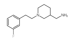 ((1-[2-(3-FLUOROPHENYL)ETHYL]PIPERIDIN-3-YL)-METHYL)AMINE结构式