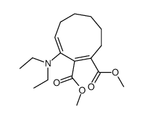 dimethyl 3-(diethylamino)-cis,cis-1,3-cyclononadiene-1,2-dicarboxylate Structure