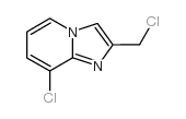 8-氯-2-(氯甲基)咪唑并[1,2-a]吡啶结构式
