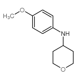 (4-甲氧基苯基)-(四氢吡喃-4-基)-胺结构式