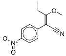 α-(1-Methoxypropylidene)-4-nitro-benzeneacetonitrile Structure