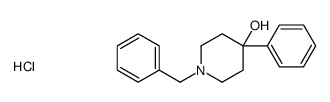 1-Benzyl-4-phenyl-4-piperidinol hydrochloride Structure