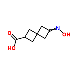 6-(Hydroxyimino)spiro[3.3]heptane-2-carboxylic acid Structure
