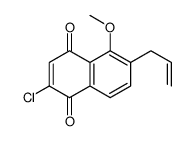 2-chloro-5-methoxy-6-prop-2-enylnaphthalene-1,4-dione结构式