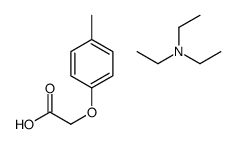 N,N-diethylethanamine,2-(4-methylphenoxy)acetic acid结构式
