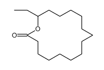 16-ethyl-oxacyclohexadecan-2-one结构式