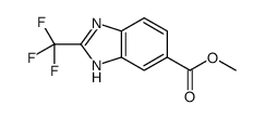 2-TRIFLUOROMETHYL-1H-BENZOIMIDAZOLE-5-CARBOXYLIC ACID METHYL ESTER结构式