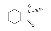 7-Chloro-7-cyanobicyclo[4,2,0]octan-8-one结构式