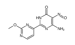 6-amino-2'-methoxy-5-nitroso-2,4'-bipyrimidin-4(3H)-one Structure