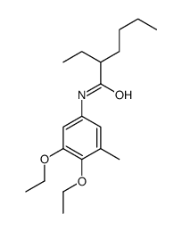 N-(3,4-diethoxy-5-methylphenyl)-2-ethylhexanamide结构式