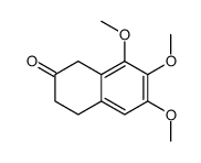 6,7,8-trimethoxy-3,4-dihydro-1H-naphthalen-2-one结构式