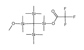 (methoxydimethylsilyl)(trifluoroacetoxydimethylsilyl)bis(trimethylsilyl)methane结构式