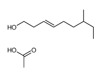 acetic acid,7-methylnon-3-en-1-ol结构式
