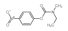 N-乙基-N-甲基-O-(4-硝基苯基)氨基甲酸酯结构式