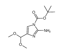 2-amino-1-Boc-4-(dimethoxymethyl)-1H-imidazole Structure