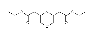 (4-methyl-morpholine-3,5-diyl)-di-acetic acid diethyl ester Structure