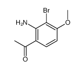 6-乙酰基-2-溴-3-茴香胺结构式